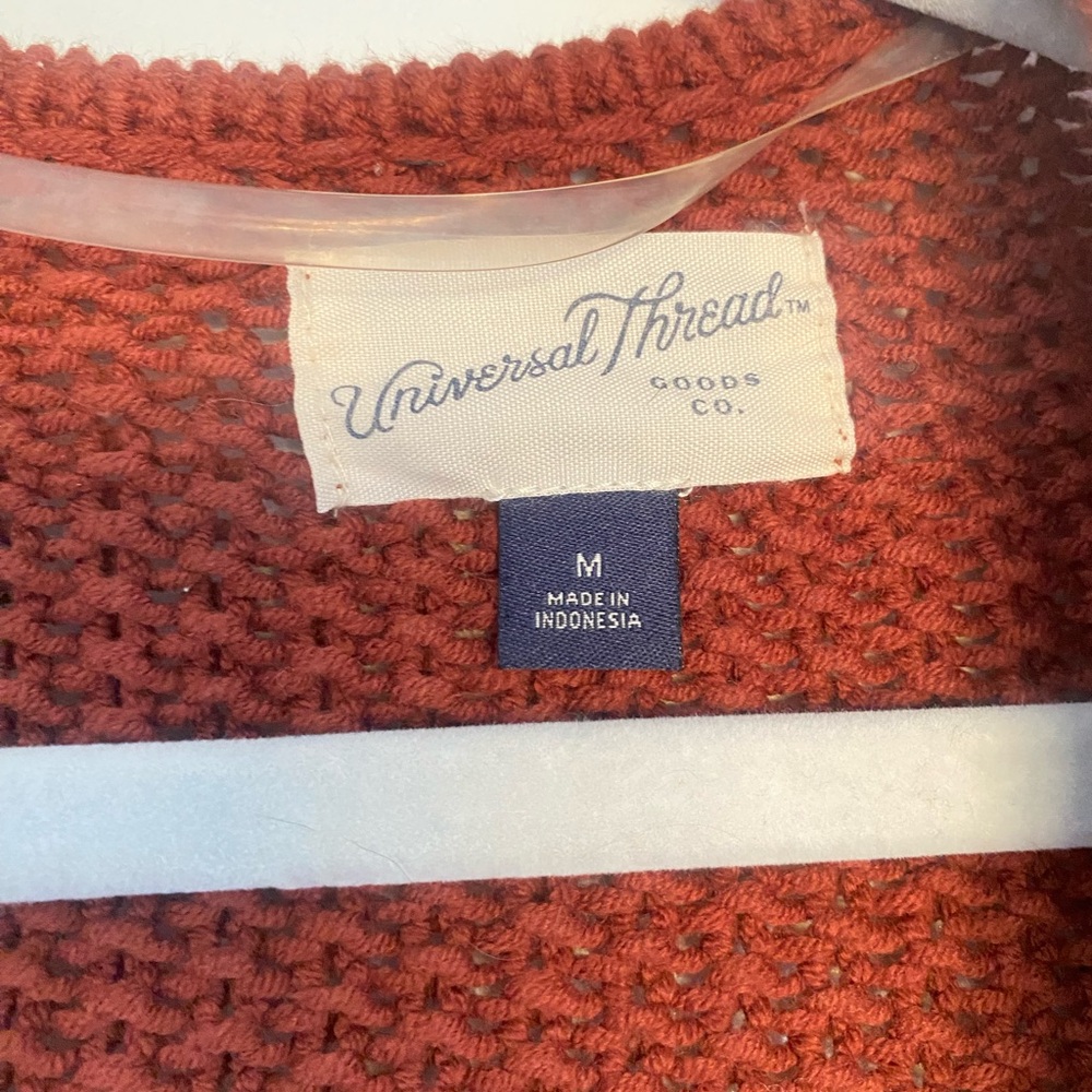 Universal Thread Women's Rust Ruffle Cardigan - Picture 4 of 4